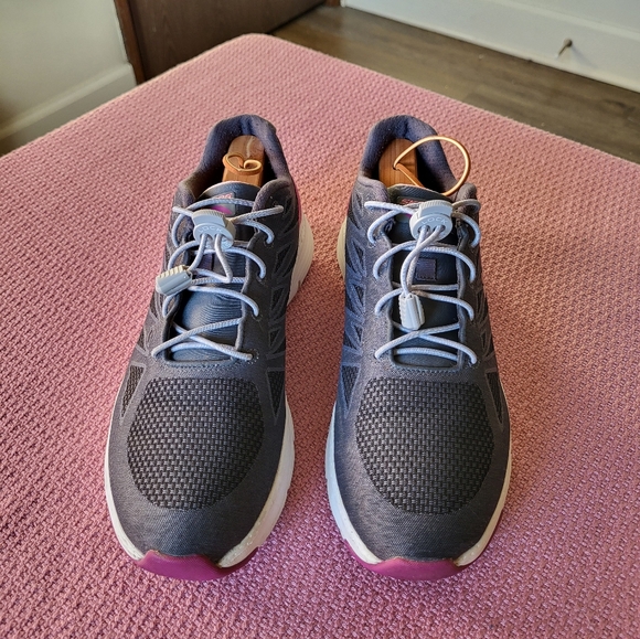 Skechers Go Walk Arch Fit Shoes Womens 9 Gray/ Pink Comfort Athletic - Picture 2 of 13